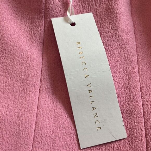 NWT Rebecca Vallance Pierson Chain-Strap Mini Dress Sleeveless Pink Size 4 $580 - Picture 7 of 8